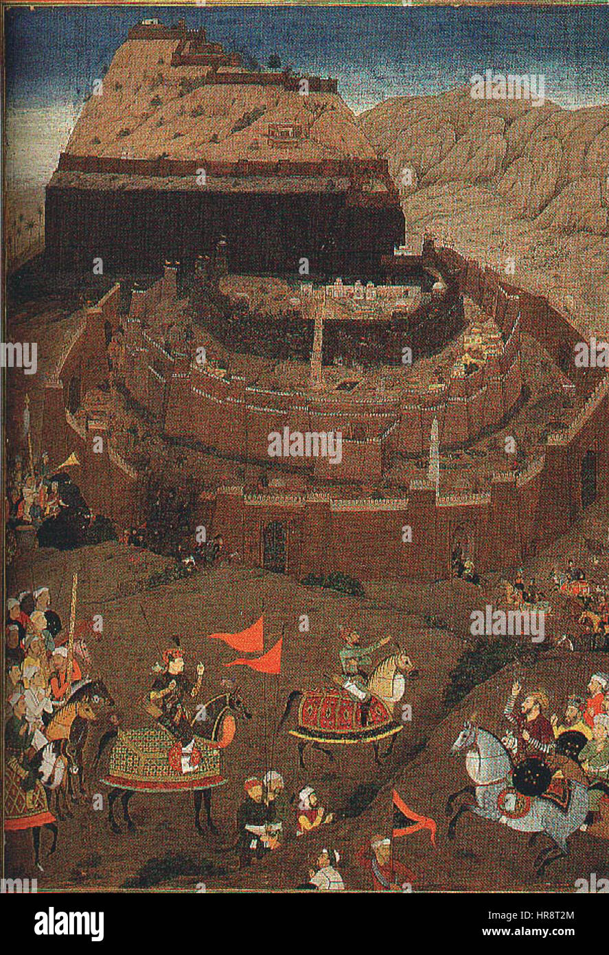 The siege of Daulatabad (AprilJune 1633 Stock Photo Alamy