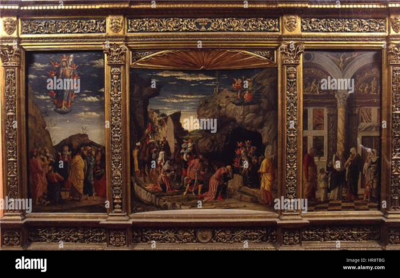 Trittico degli uffizi Stock Photo Alamy