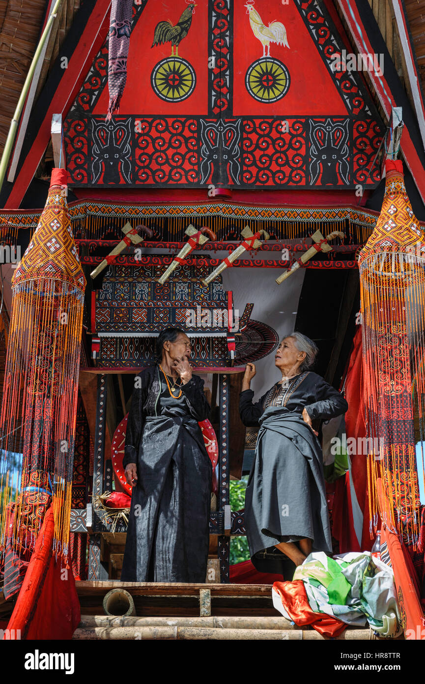 Toraja Ritual During a traditional ritual funeral of the Tana Toraja relatives of the ...