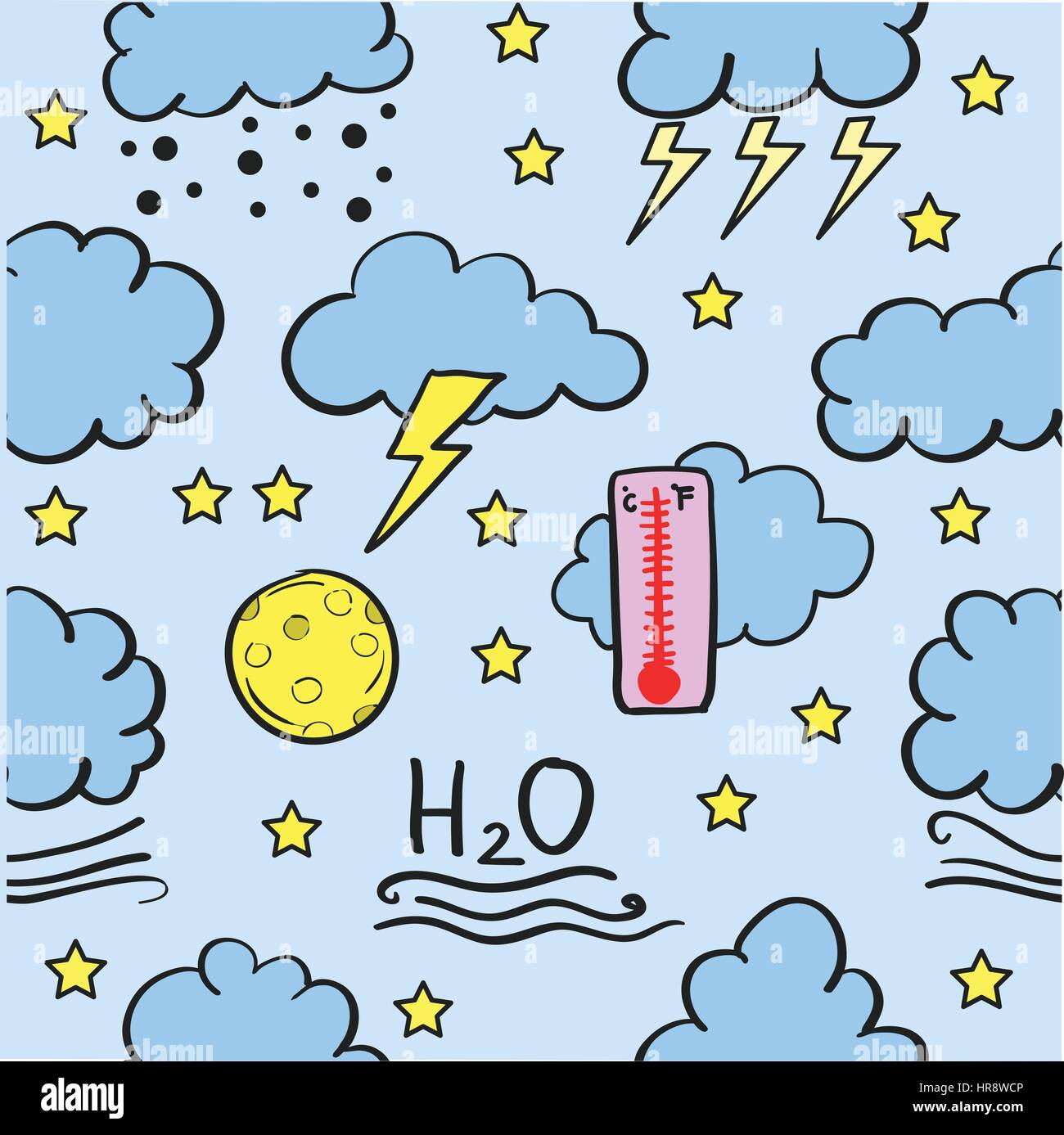 Doodle of weather set style Stock Vector Image & Art - Alamy