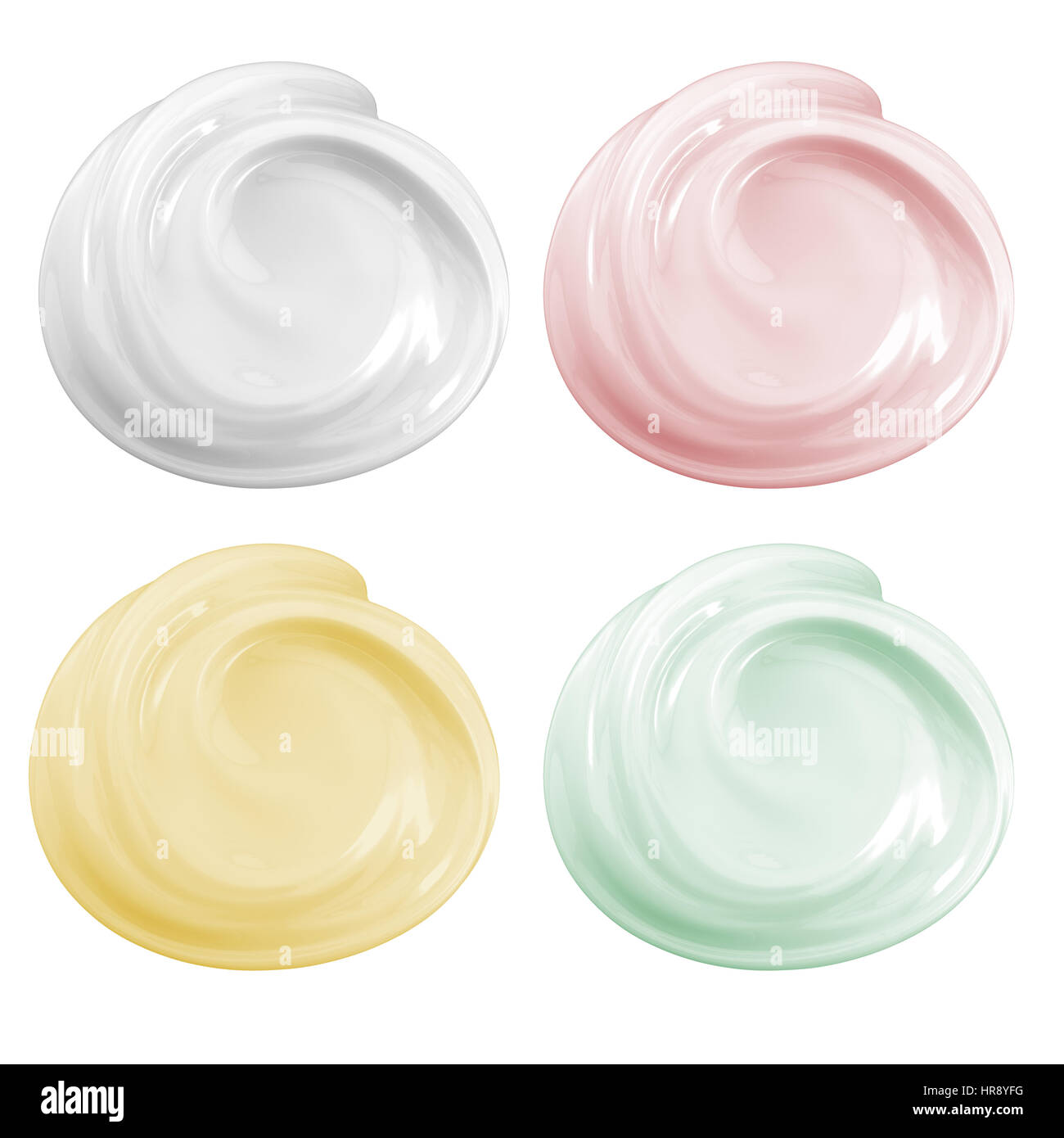 3d rendering cosmetic cream isolated on white Stock Photo - Alamy