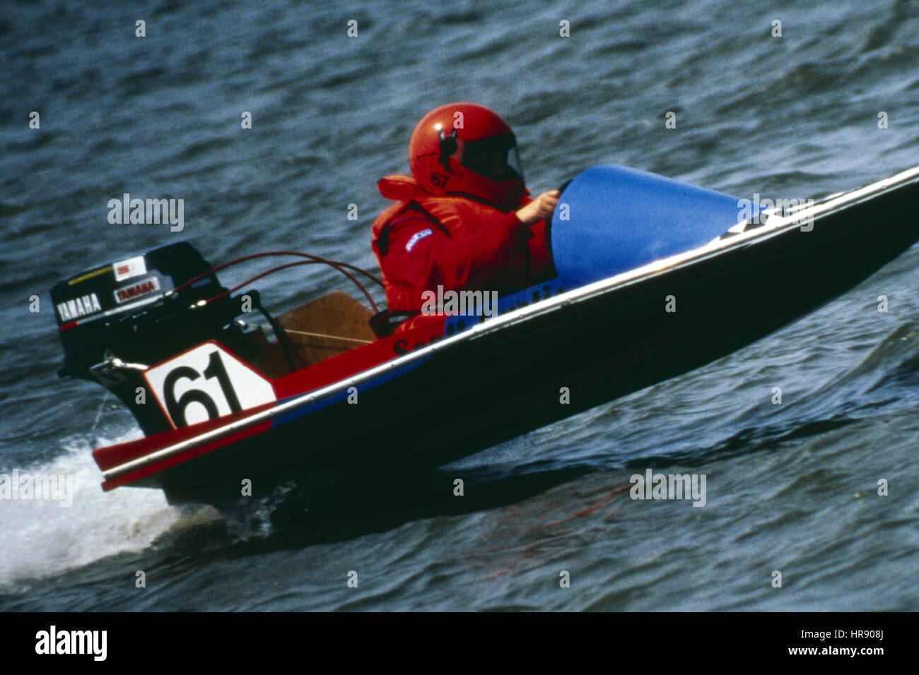 Power Boat racing, Oulton Broad, Suffolk, England Stock Photo