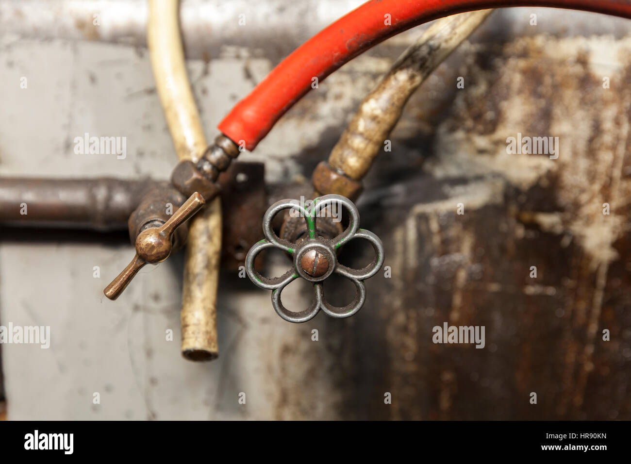 vintage valves for water close up Stock Photo Alamy