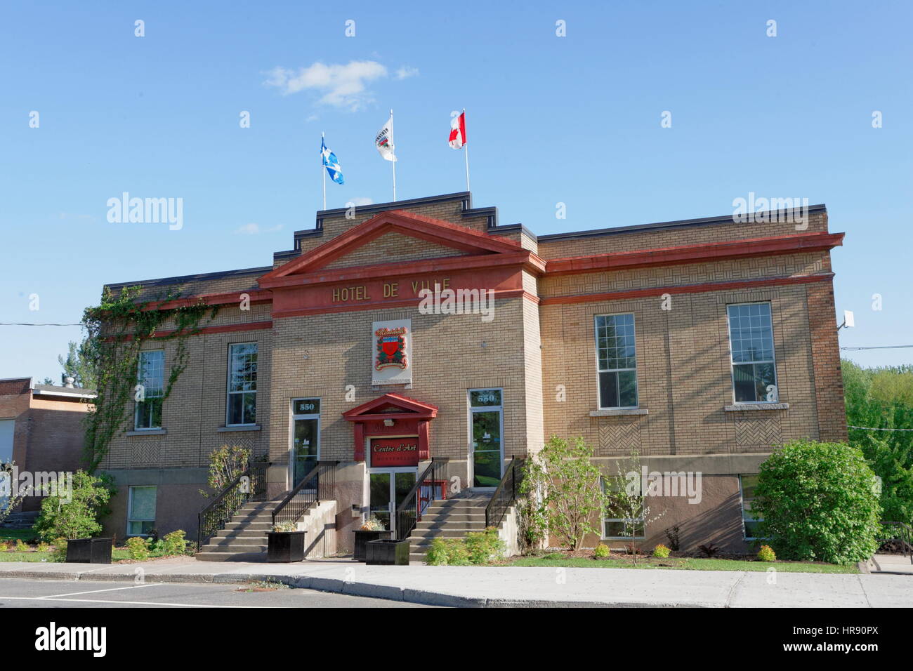 City Hall in Montebello, Quebec Stock Photo Alamy
