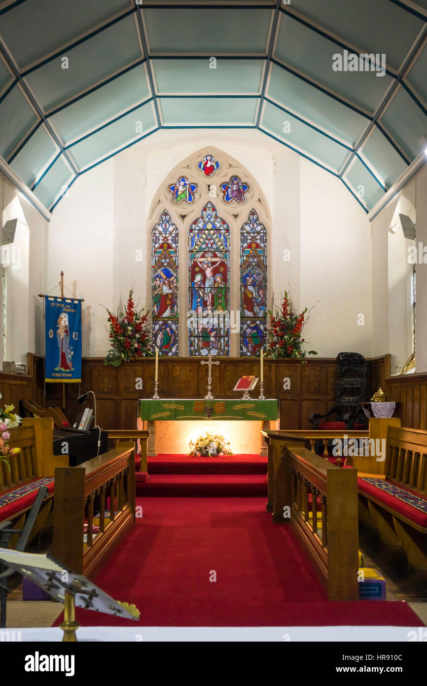 Interior of the Parish Church of Saint John the Baptist Greatham