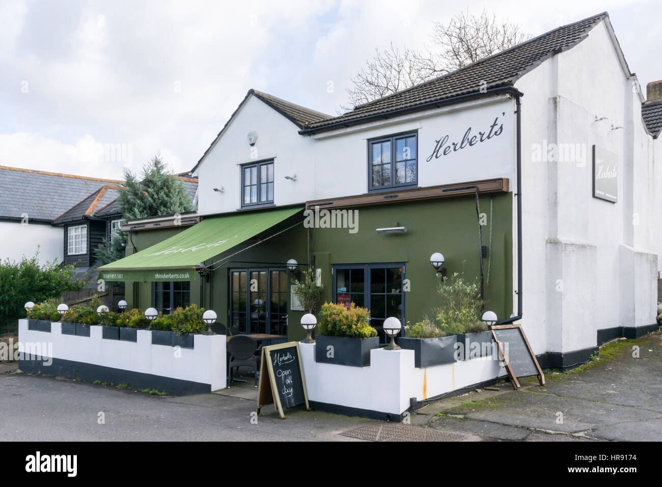 Herbert's restaurant in Keston village, Kent Stock Photo Alamy