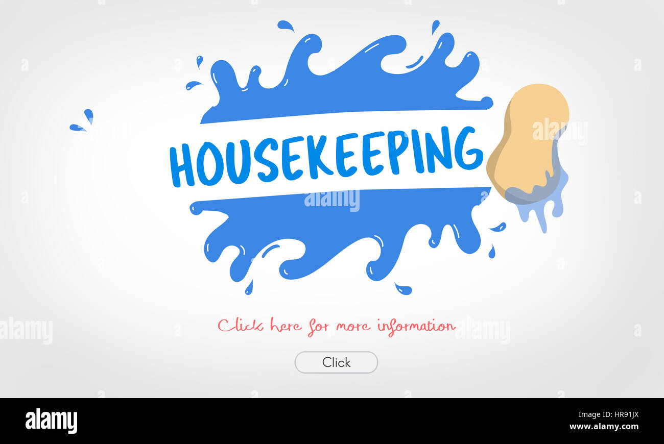 Housekeeping Wash Service Help Concept Stock Photo