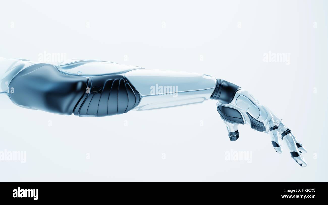 Elegant robotic arm with rubber parts Stock Photo - Alamy