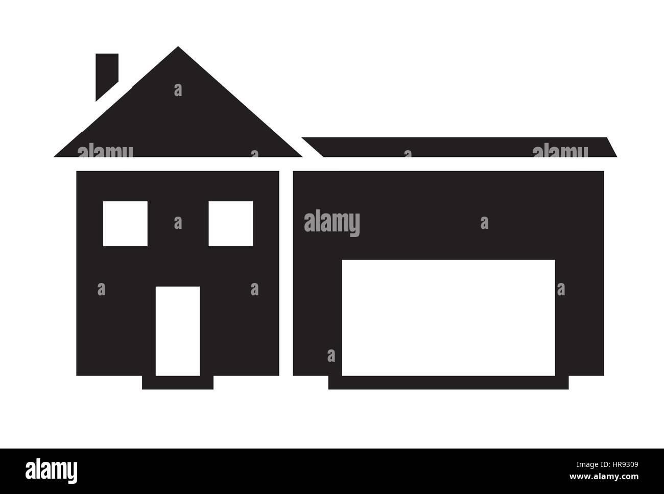 House icon vector isolated in white background Stock Vector Image & Art ...