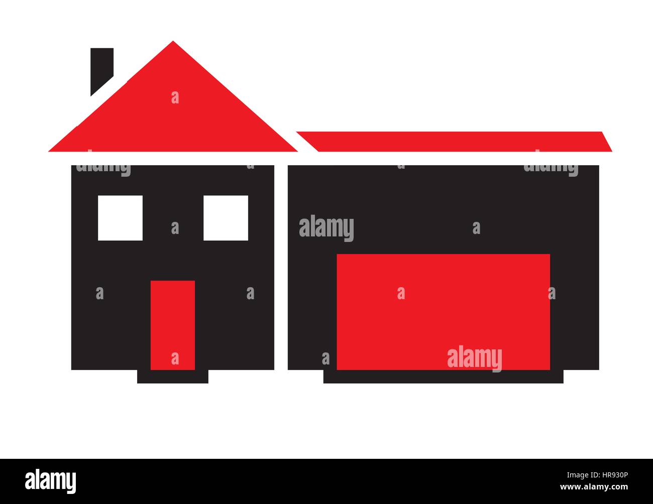 House icon vector isolated in white background Stock Vector Image & Art
