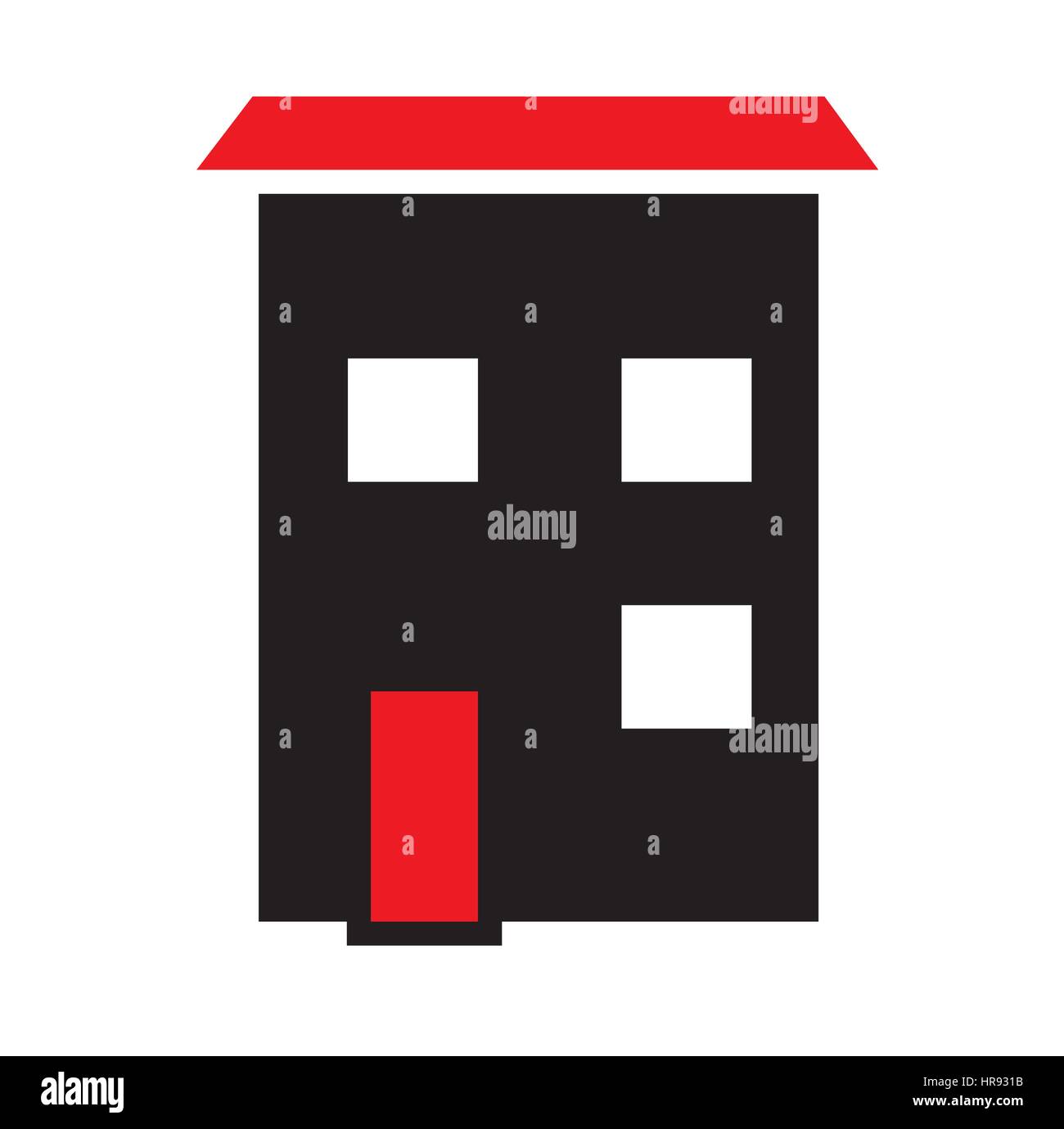 House icon vector isolated in white background Stock Vector Image & Art ...