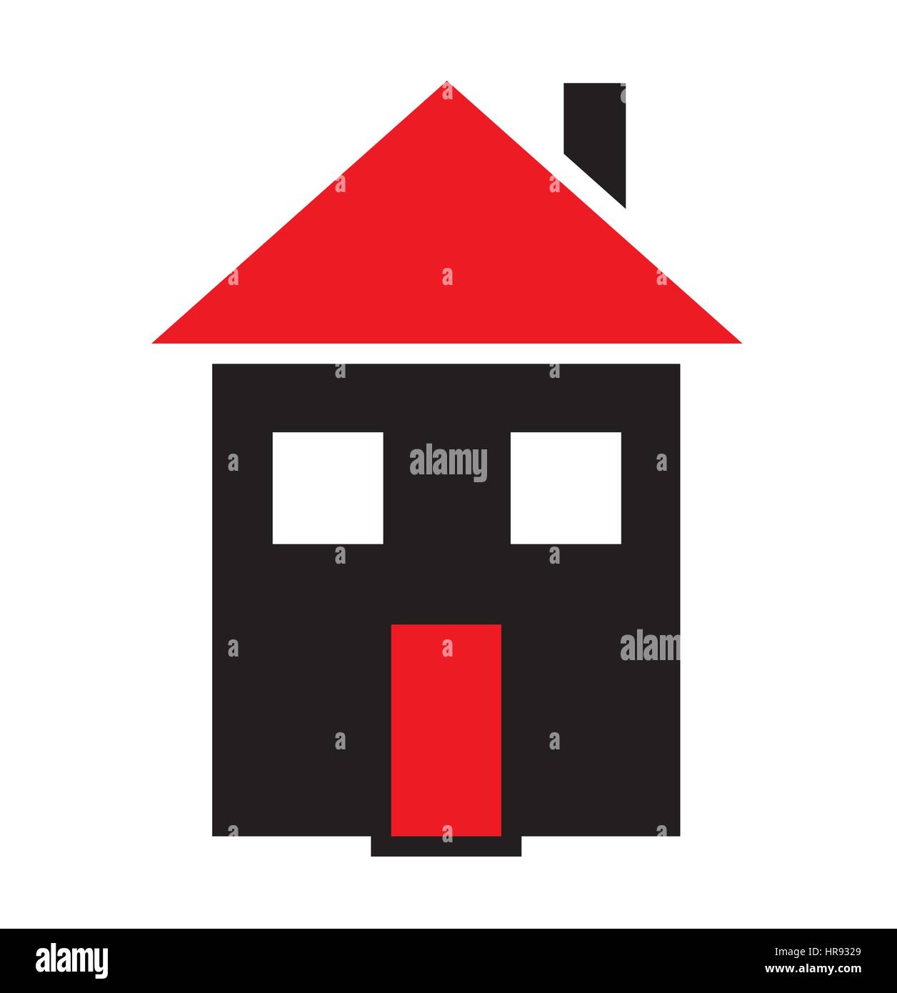 House icon vector isolated in white background Stock Vector Image & Art