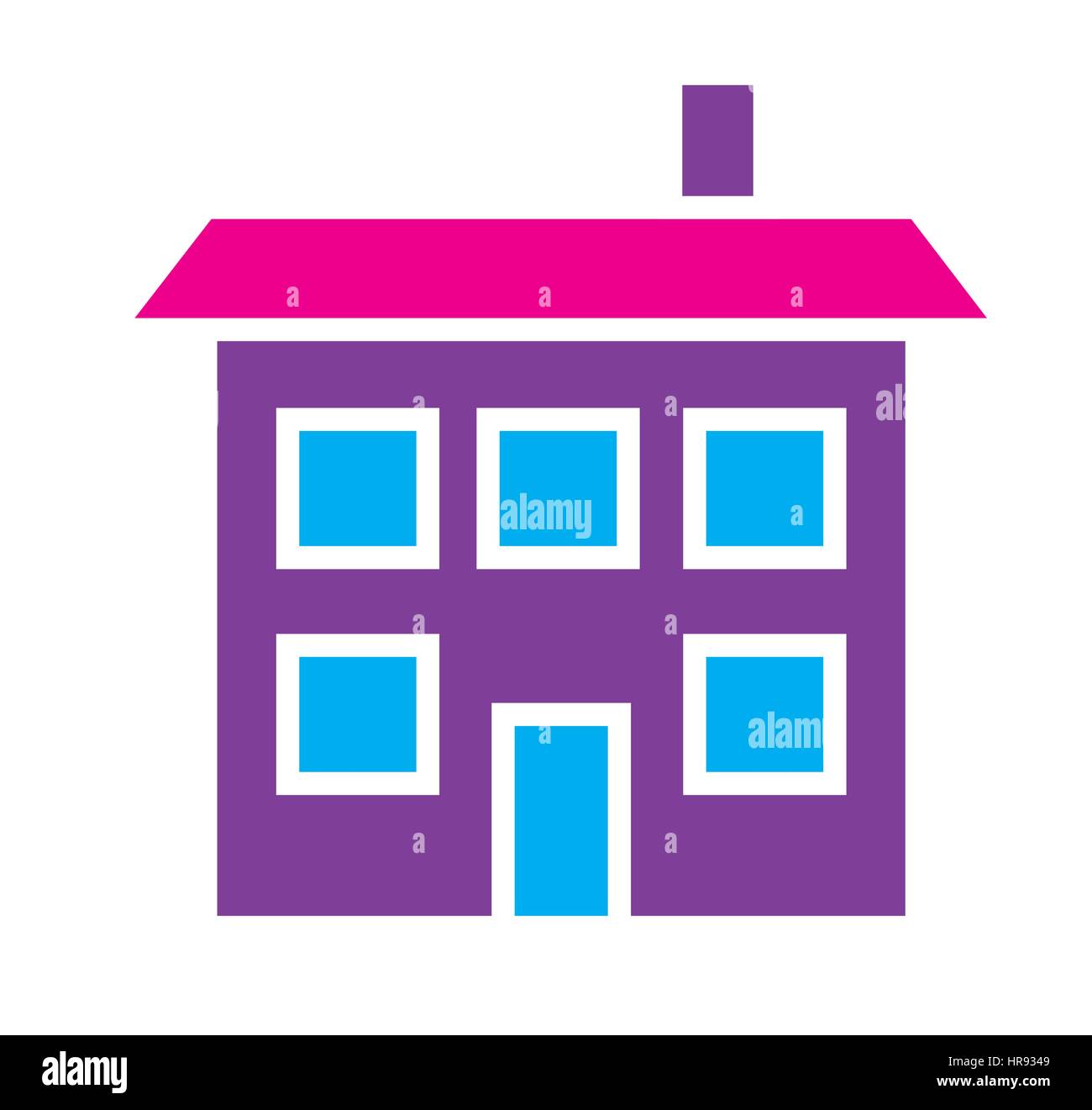 House icon vector isolated in white background Stock Vector Image & Art ...