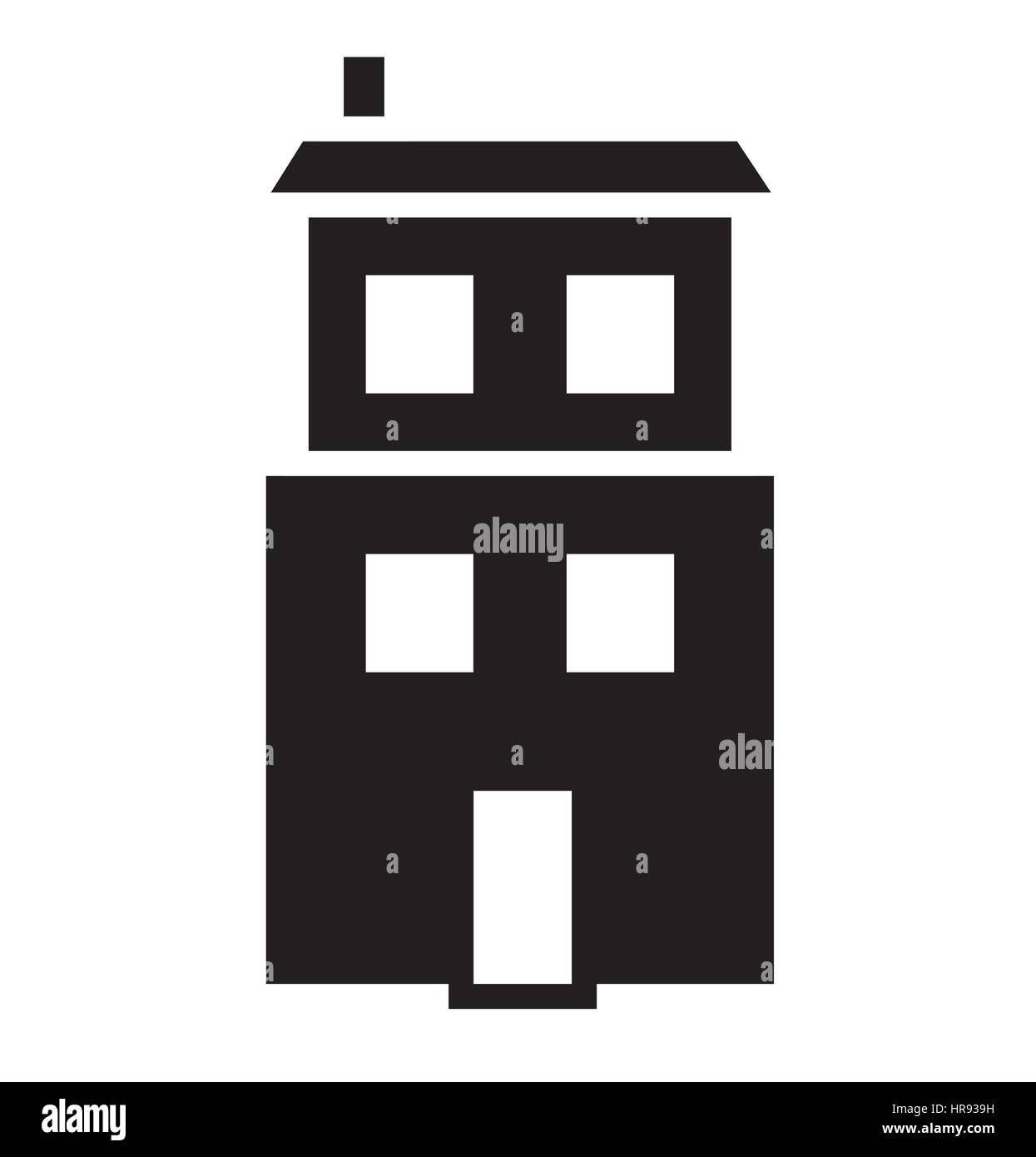 House icon vector isolated in white background Stock Vector Image & Art ...