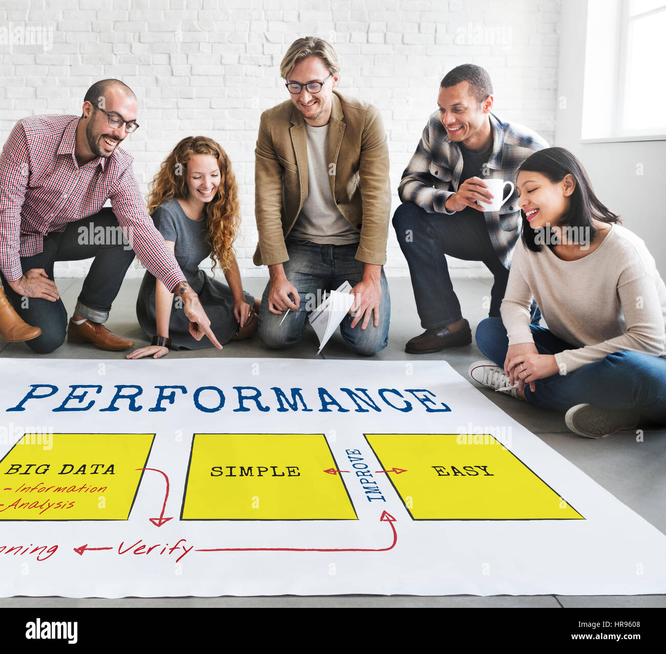 Process Chart Diagram Management Quality Icon Stock Photo - Alamy