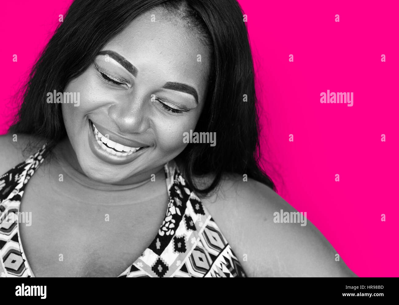 African Woman Smiling Portrait Concept Stock Photo - Alamy