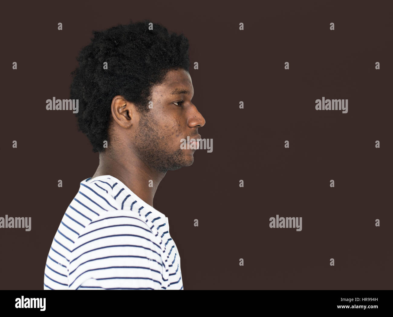 African Descent Man Studio Concept Stock Photo - Alamy