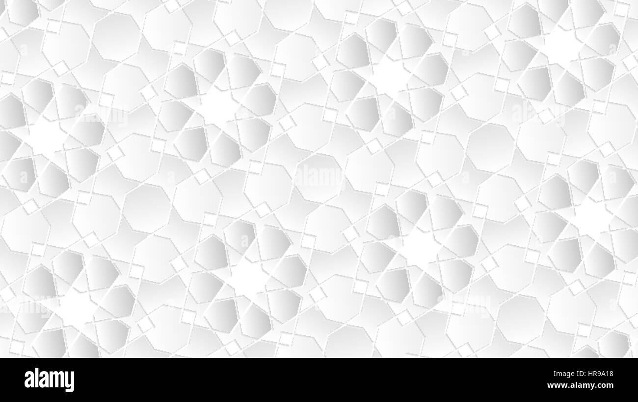 White texture as a background. Vector illustration of abstract geometric  islamic wallpaper pattern for your design Stock Vector Image & Art - Alamy
