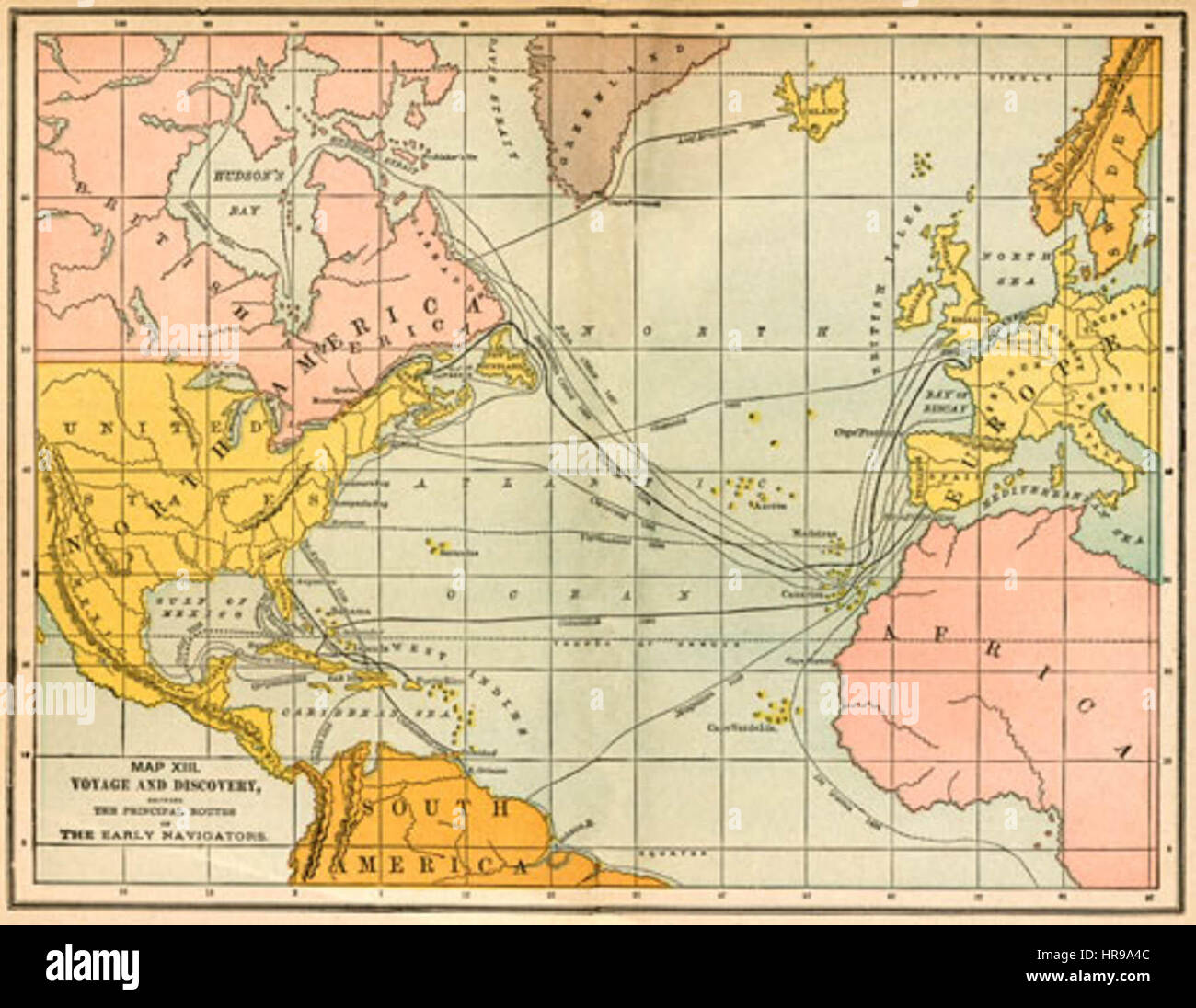 AGE OF EXPLORATION VOYAGE AND DISCOVERY PRINCIPAL ROUTES OF THE