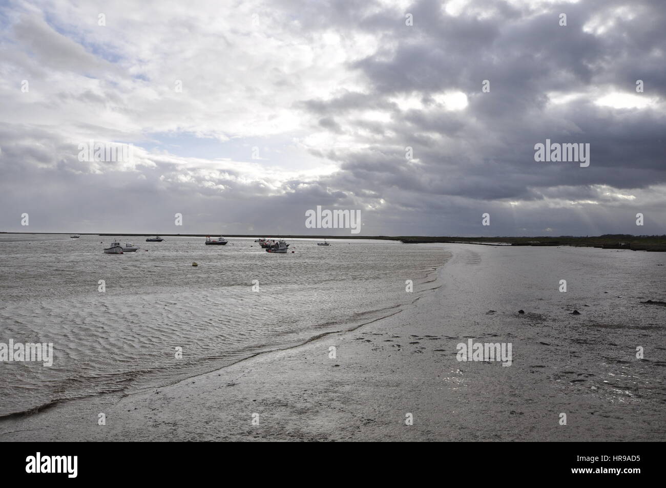 River Ore at Orford Suffolk Stock Photo