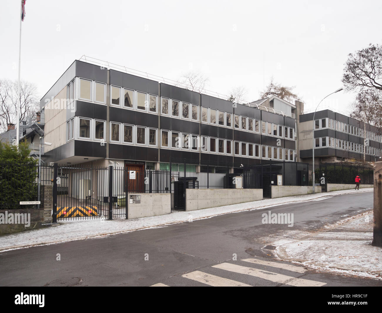 Embassy of the United Kingdom to Norway in Thomas Heftyes Gate Oslo Stock Photo