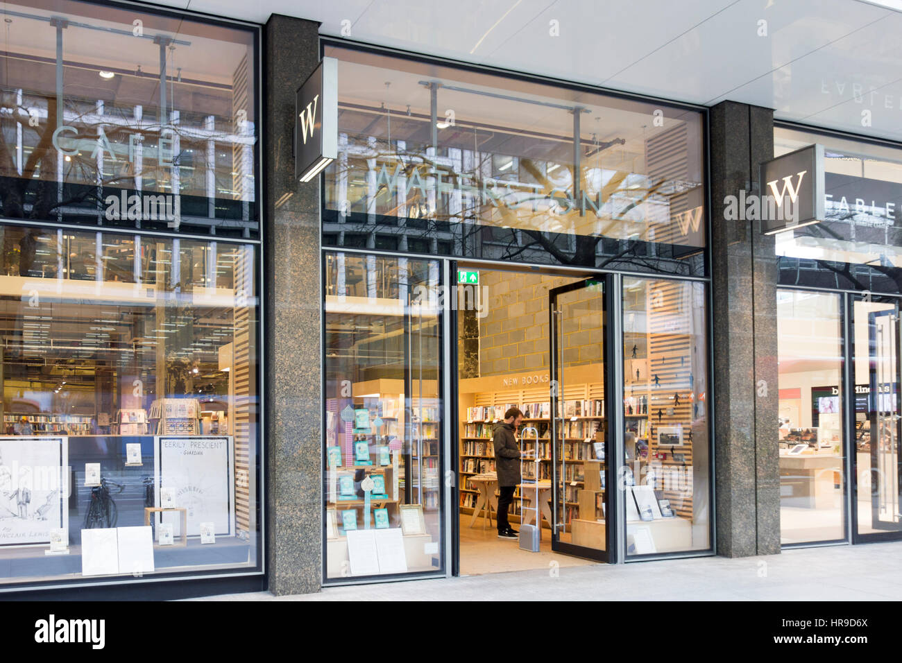 Waterstones store front, Tottenham Court Road, London, UK Stock Photo