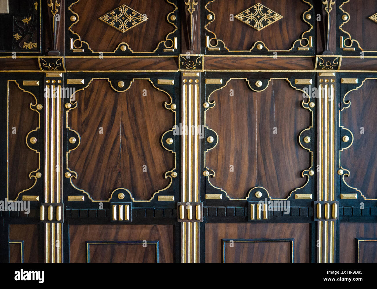 Wood Panelling Stock Photo