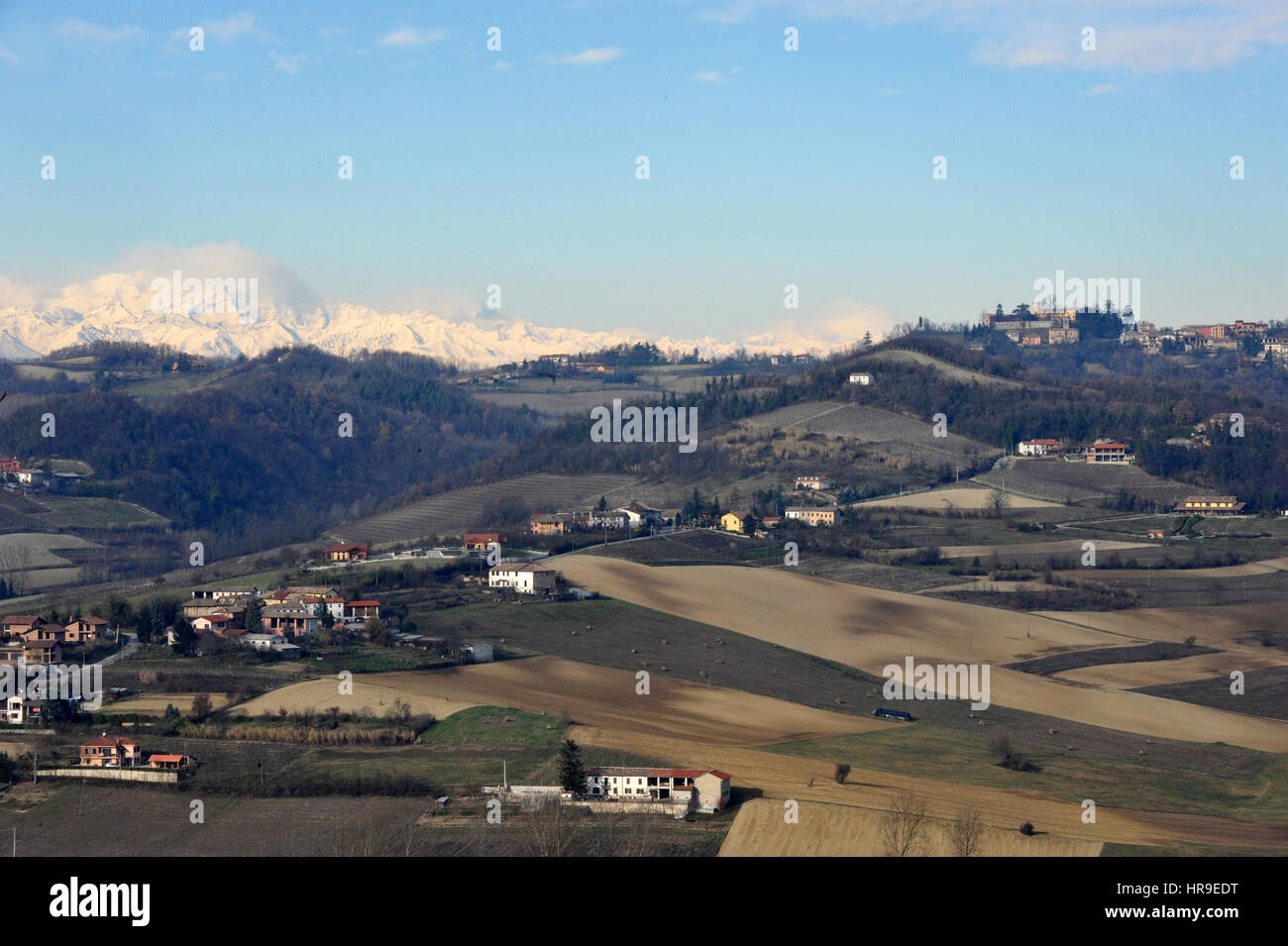 Grazzano badoglio, Monferrato, Piedmont, Italy Stock Photo