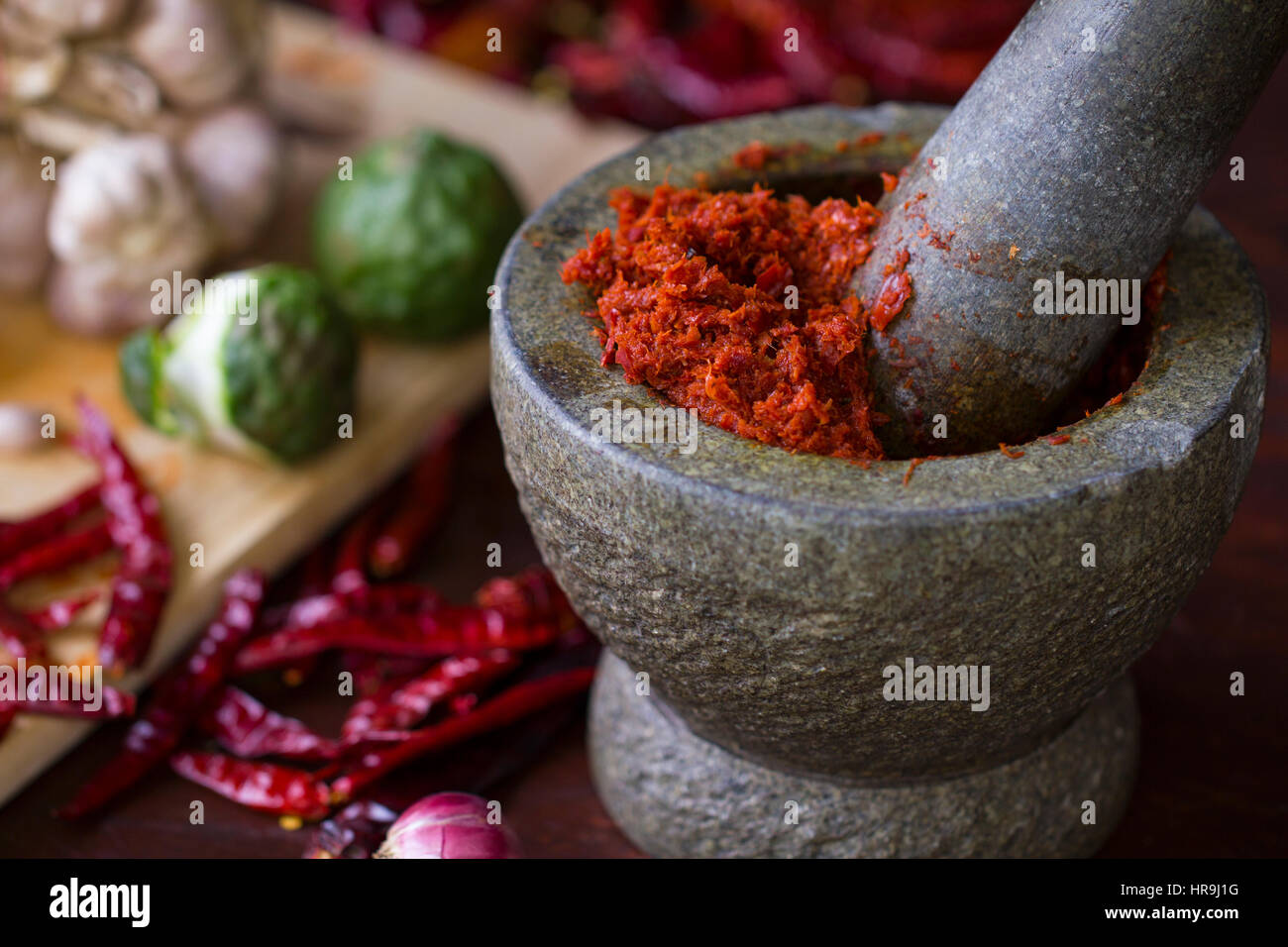 Chili paste in Thai cooking Stock Photo Alamy