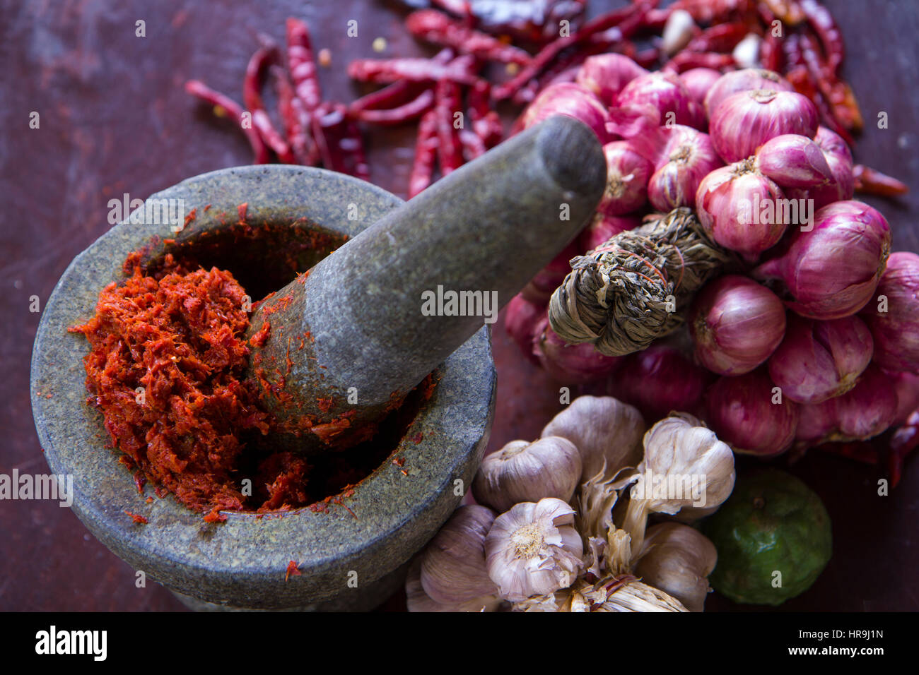 Chili paste in Thai cooking Stock Photo Alamy
