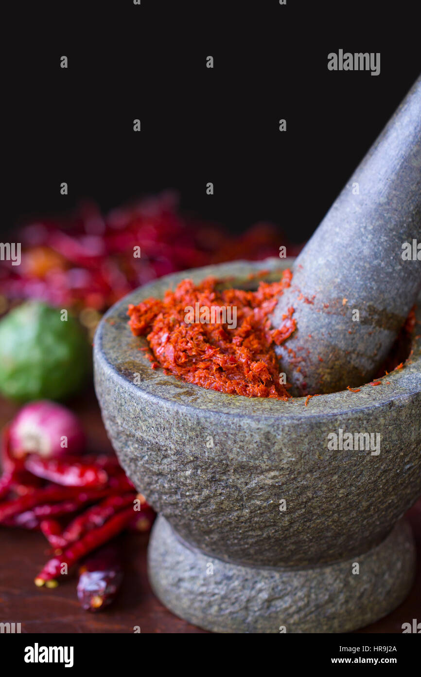 Chili paste in Thai cooking Stock Photo Alamy