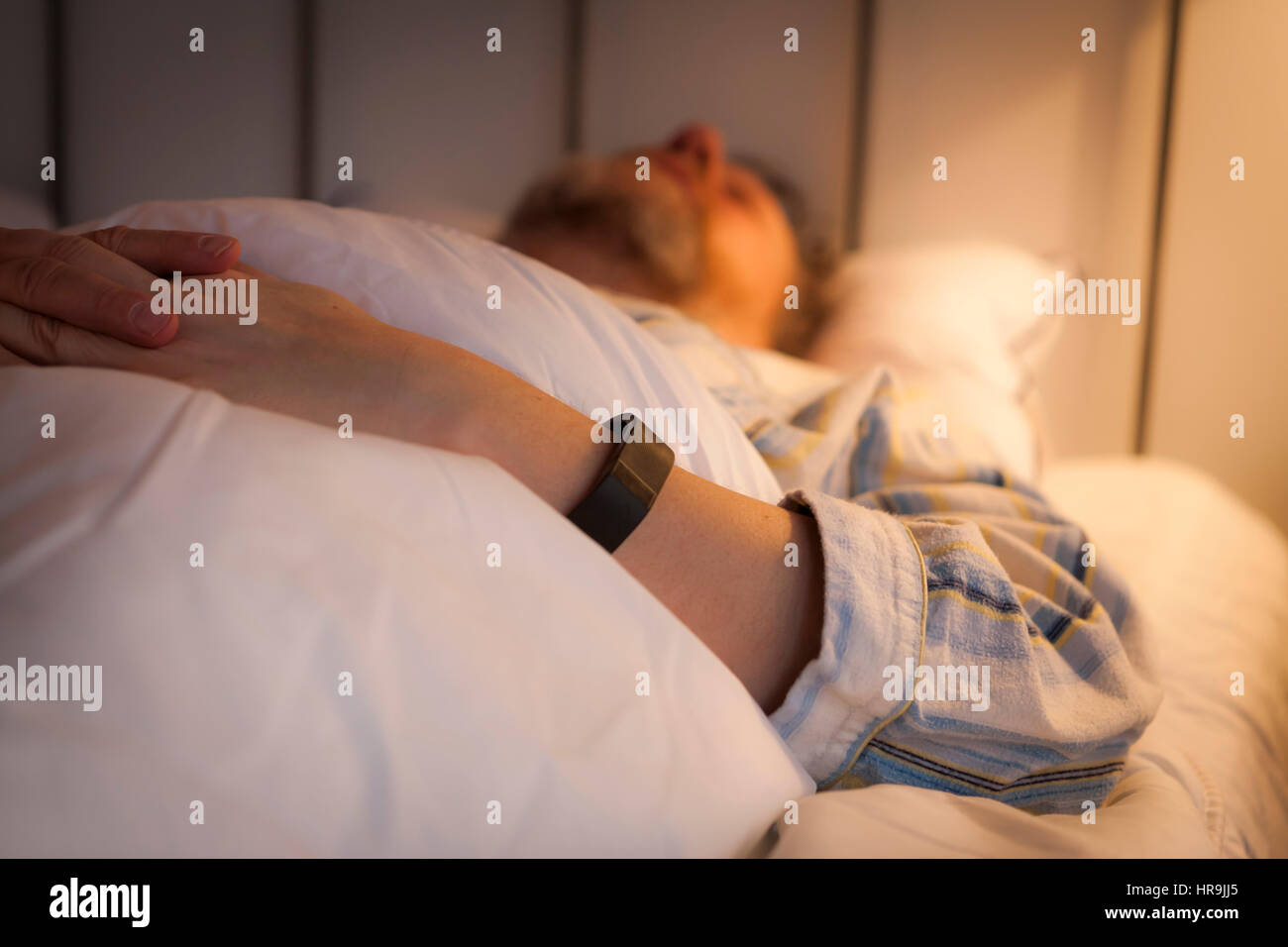 Sleep Tracking Stock Photo