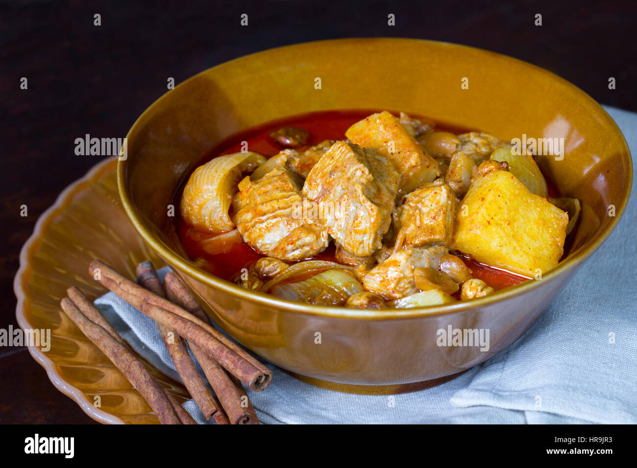 Thai Cooking, Massaman Curry Stock Photo