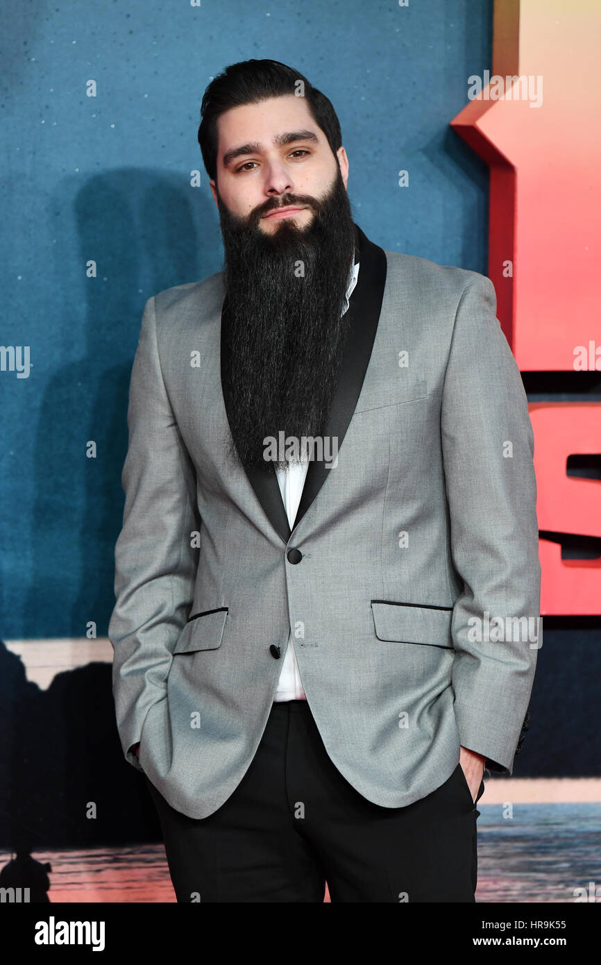 Director Jordan Vogt-Roberts attending the Kong: Skull Island Premiere at Cineworld Leicester Square, London Photo - Alamy