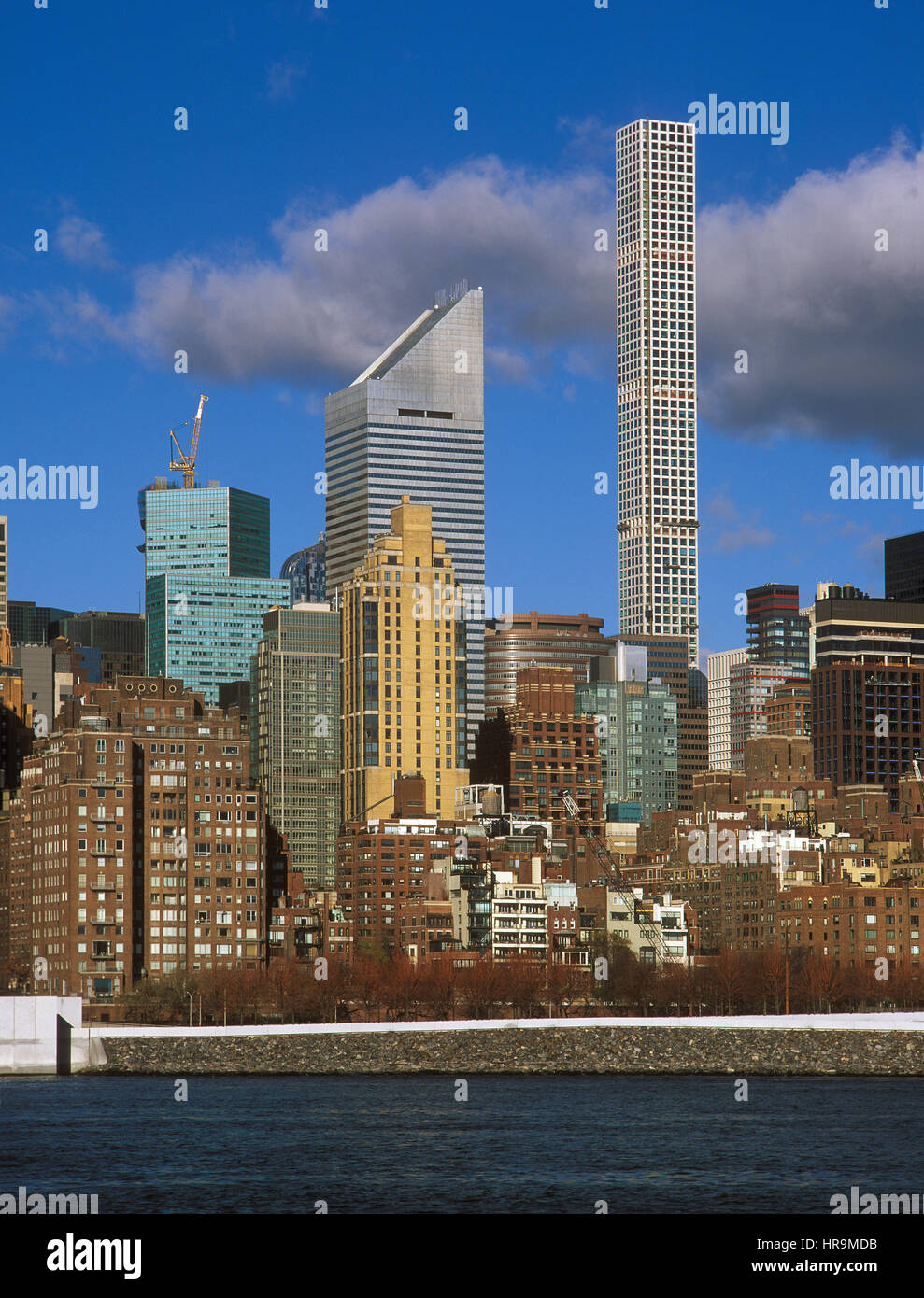 View of Midtown Manhattan from the Long Island City. Stock Photo