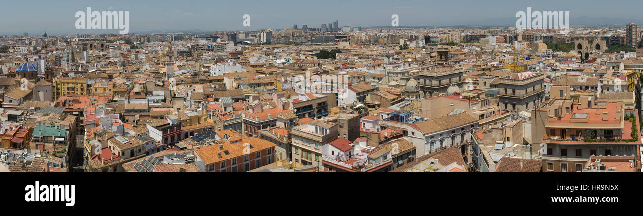 Overview of Valencia Stock Photo