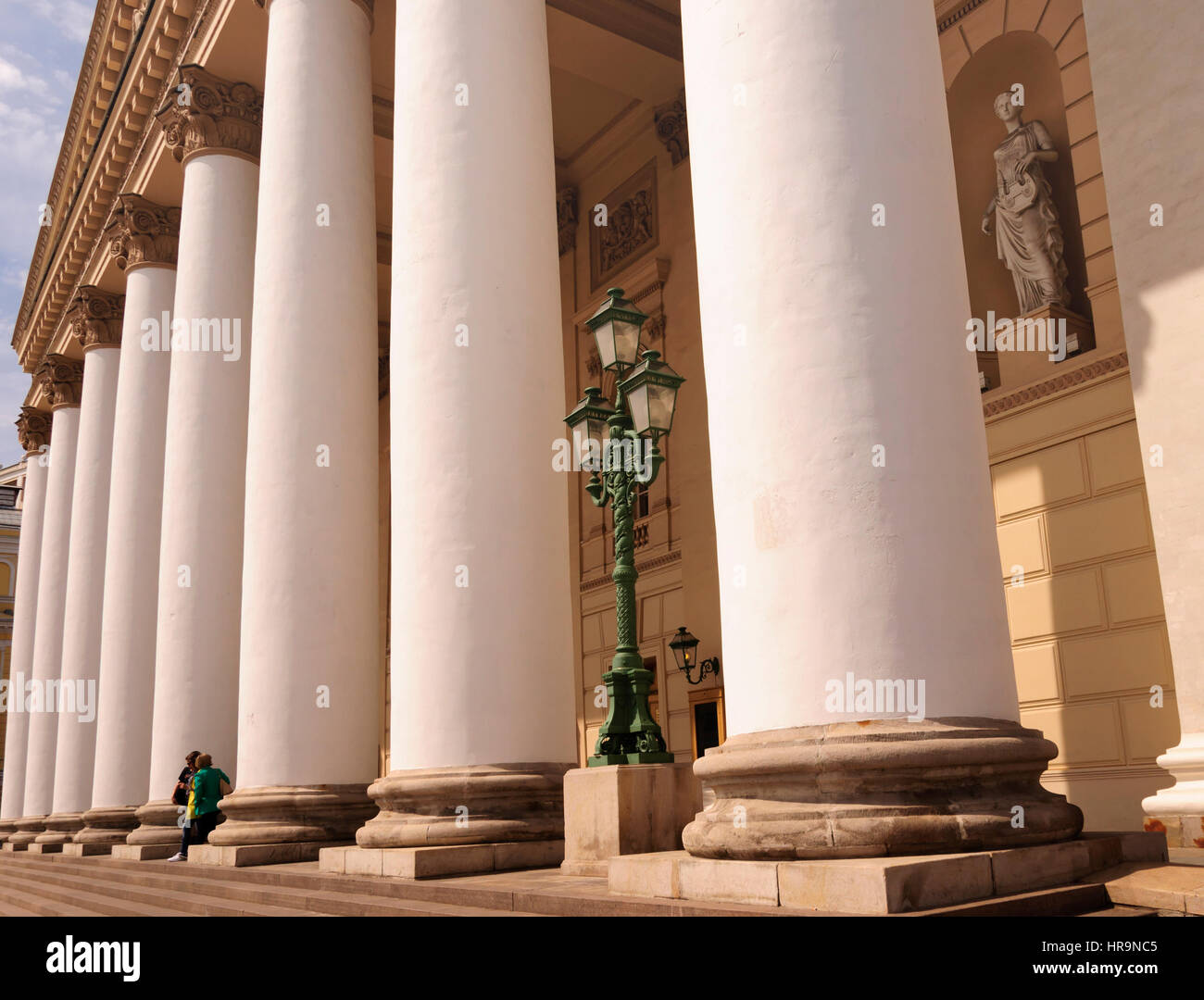 Fragment of a column of the Bolshoi theatre in Moscow Stock Photo - Alamy