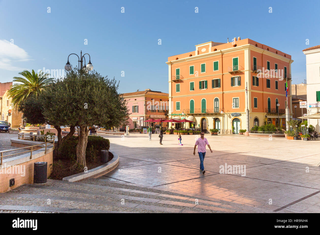 The center of Santa Teresa di Gallura, Sassari, Sardinia, Italy Stock Photo