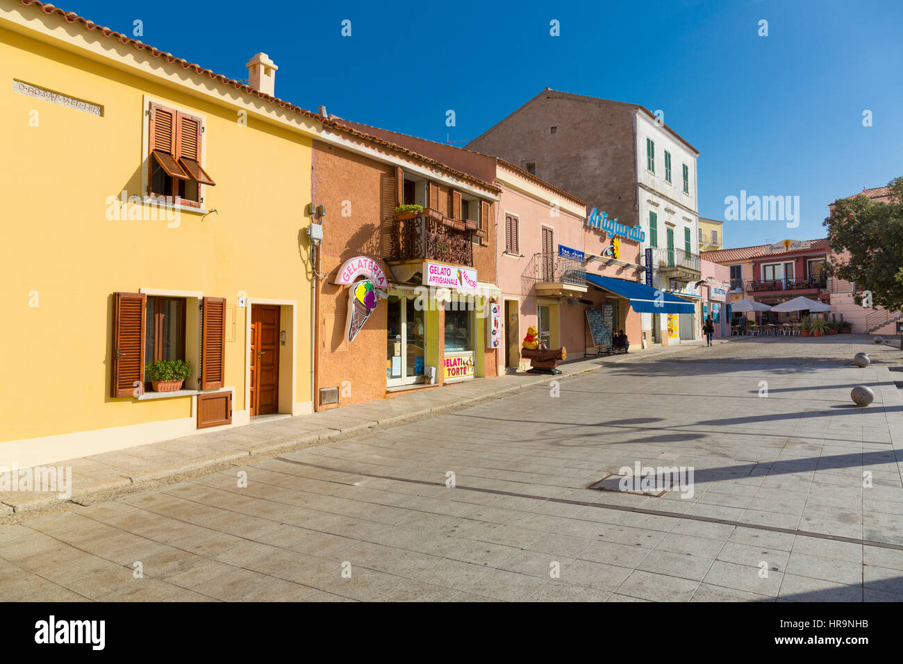 The center of Santa Teresa di Gallura, Sassari, Sardinia, Italy Stock Photo