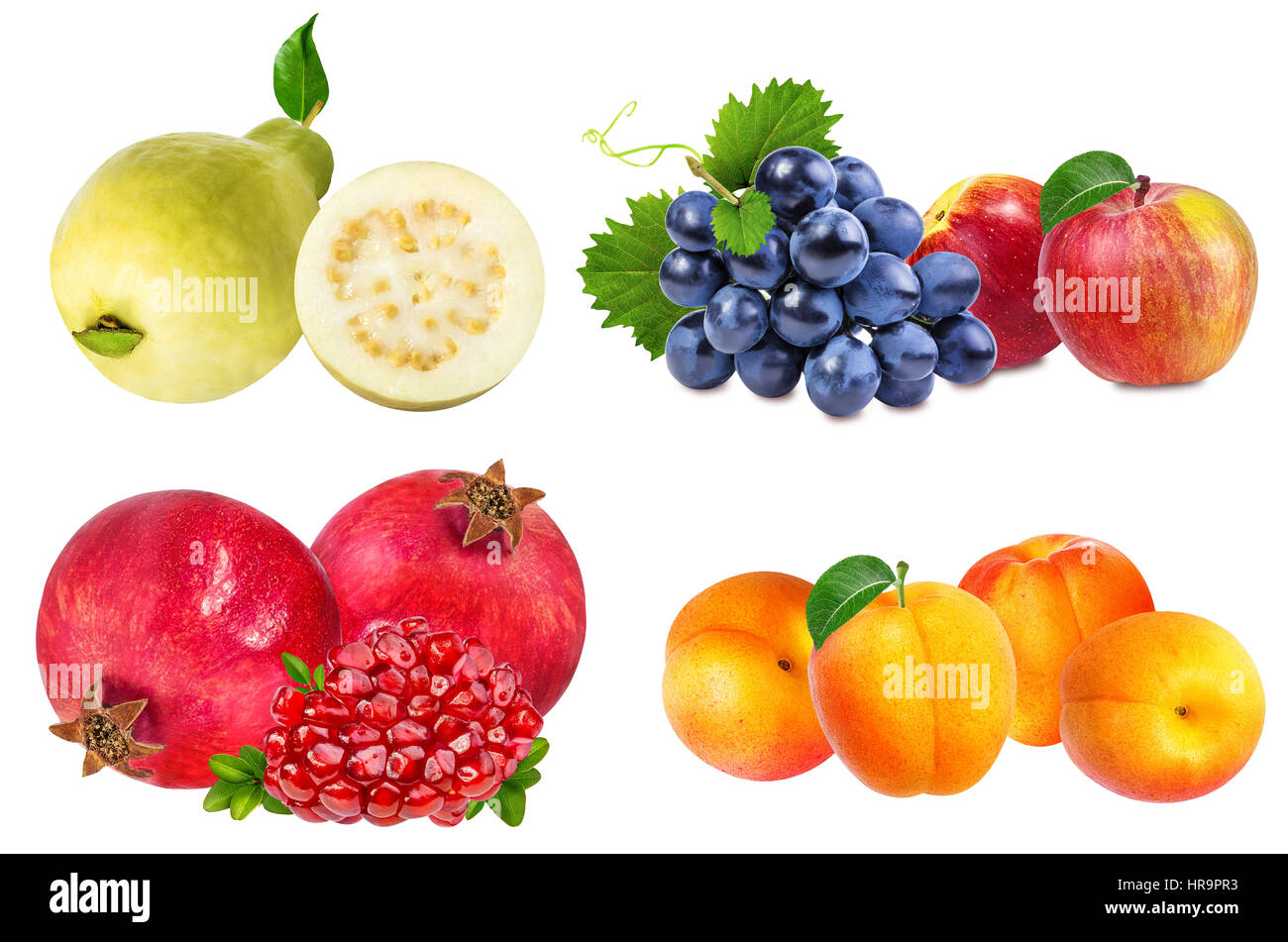 Collection of fruits isolated on white background Stock Photo - Alamy