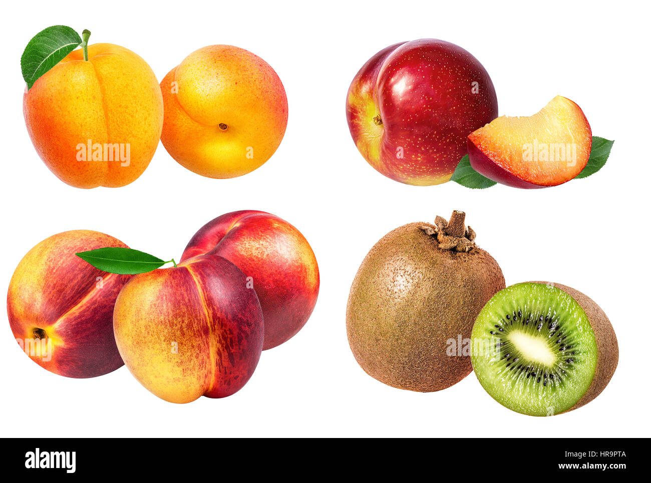 Collection of fruits isolated on white background Stock Photo - Alamy