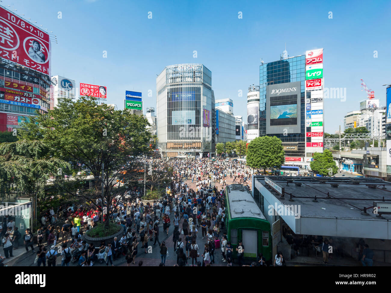 Shibuya is a special ward in Tokyo, Japan. As of May 1, 2016, it has an estimated population of 221,801 and a population density of 14,679.09 people. Stock Photo
