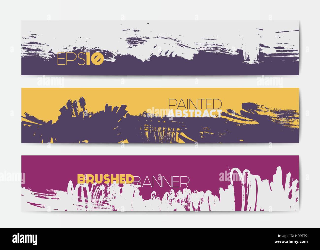 Abstract grunge banner templates Stock Vector