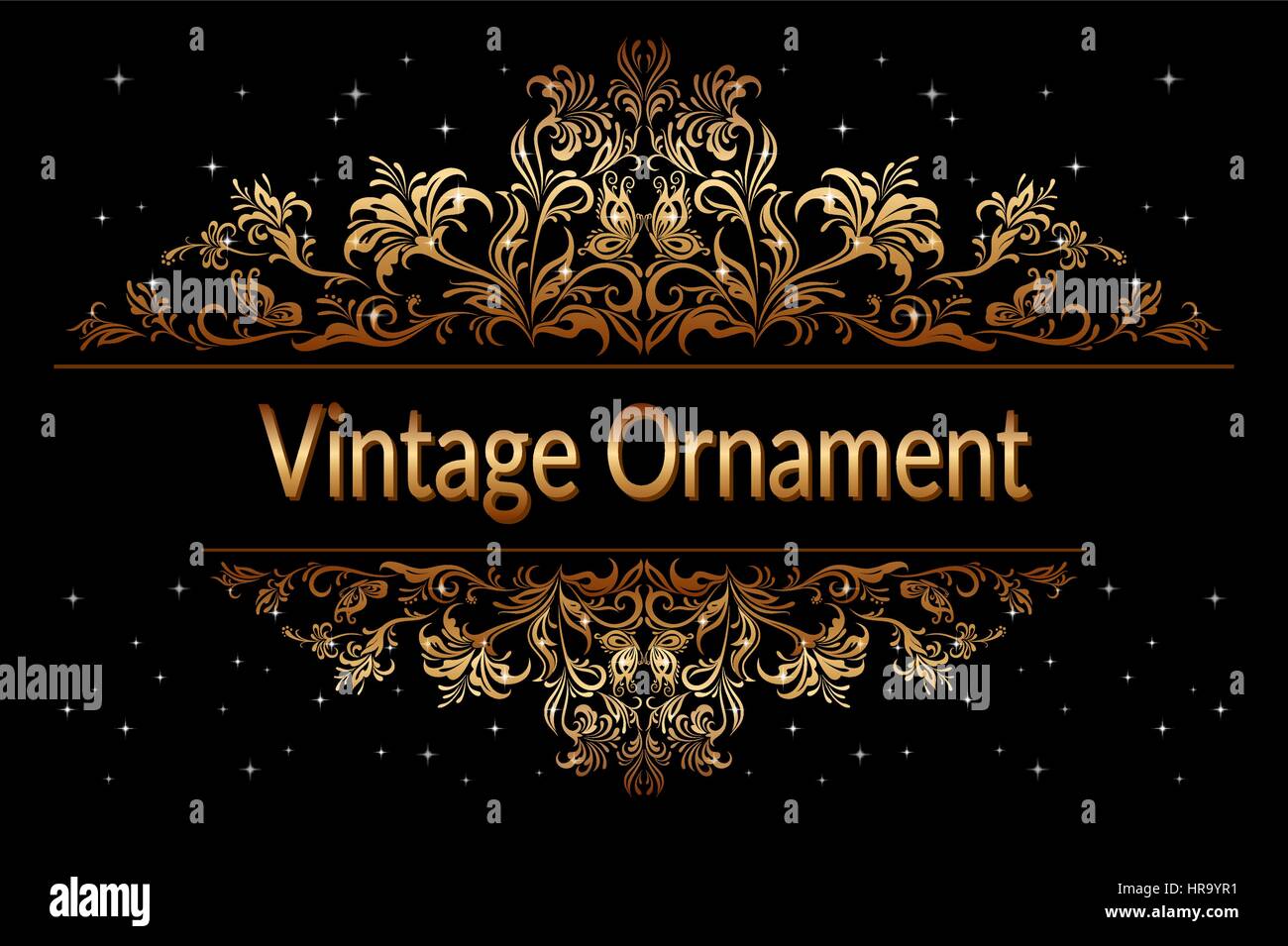 Vintage Floral Ornament Stock Vector Image & Art - Alamy