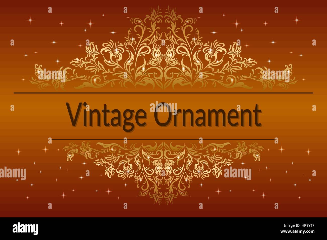Vintage Floral Ornament Stock Vector Image & Art - Alamy