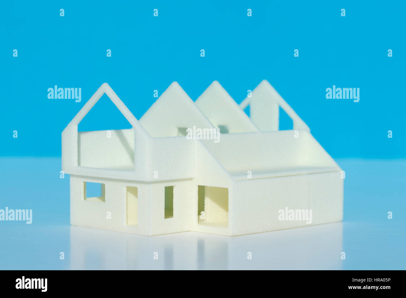 3D Printed Model House Stock Photo