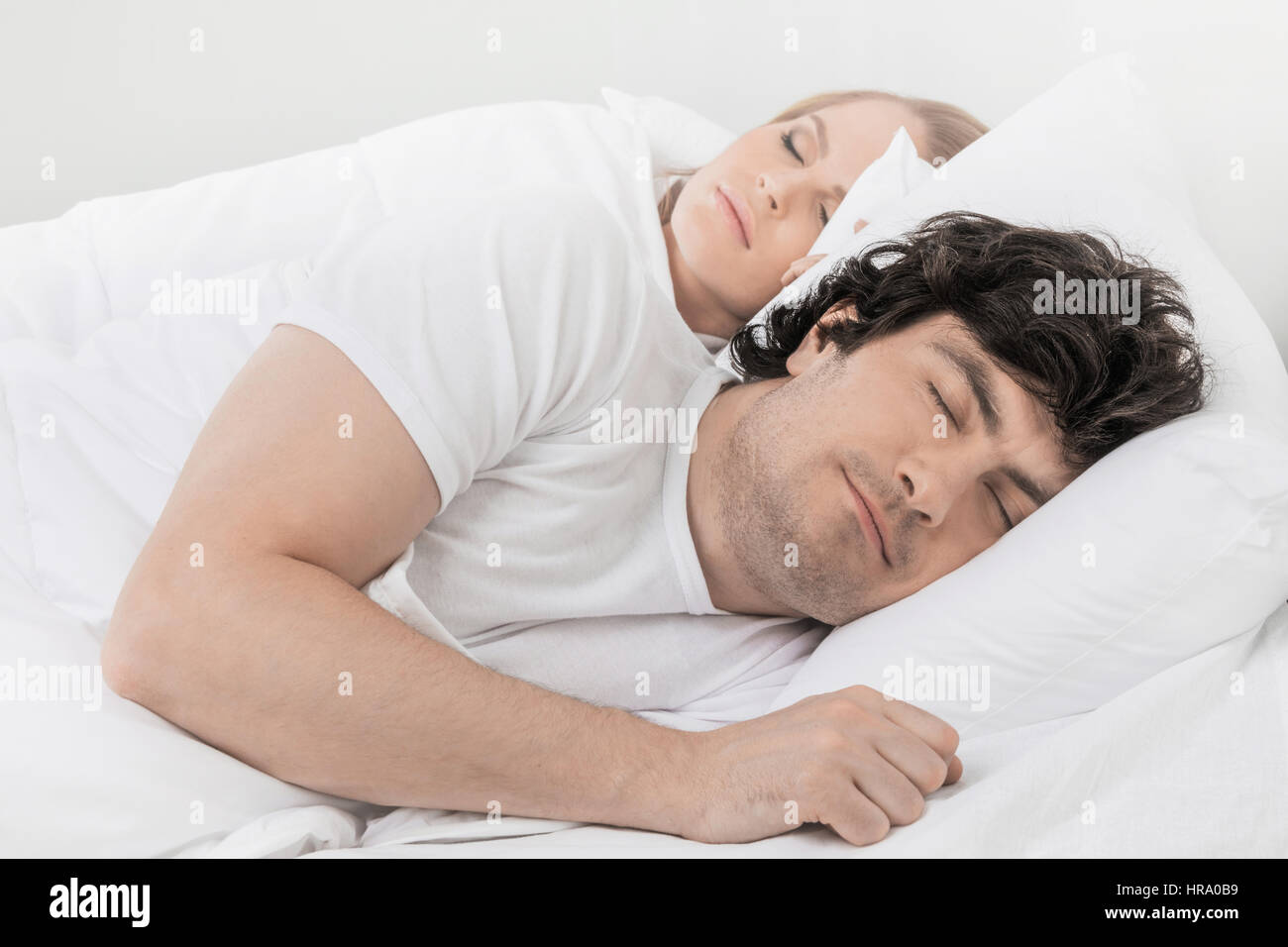 Woman middle couple age bed hi-res stock photography and images - Alamy