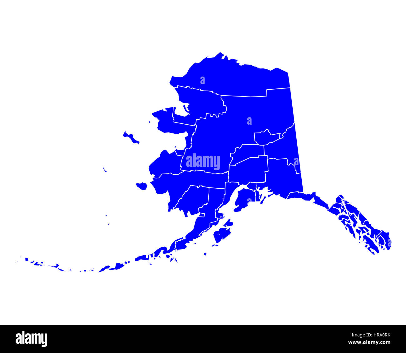 Map of Alaska Stock Photo Alamy