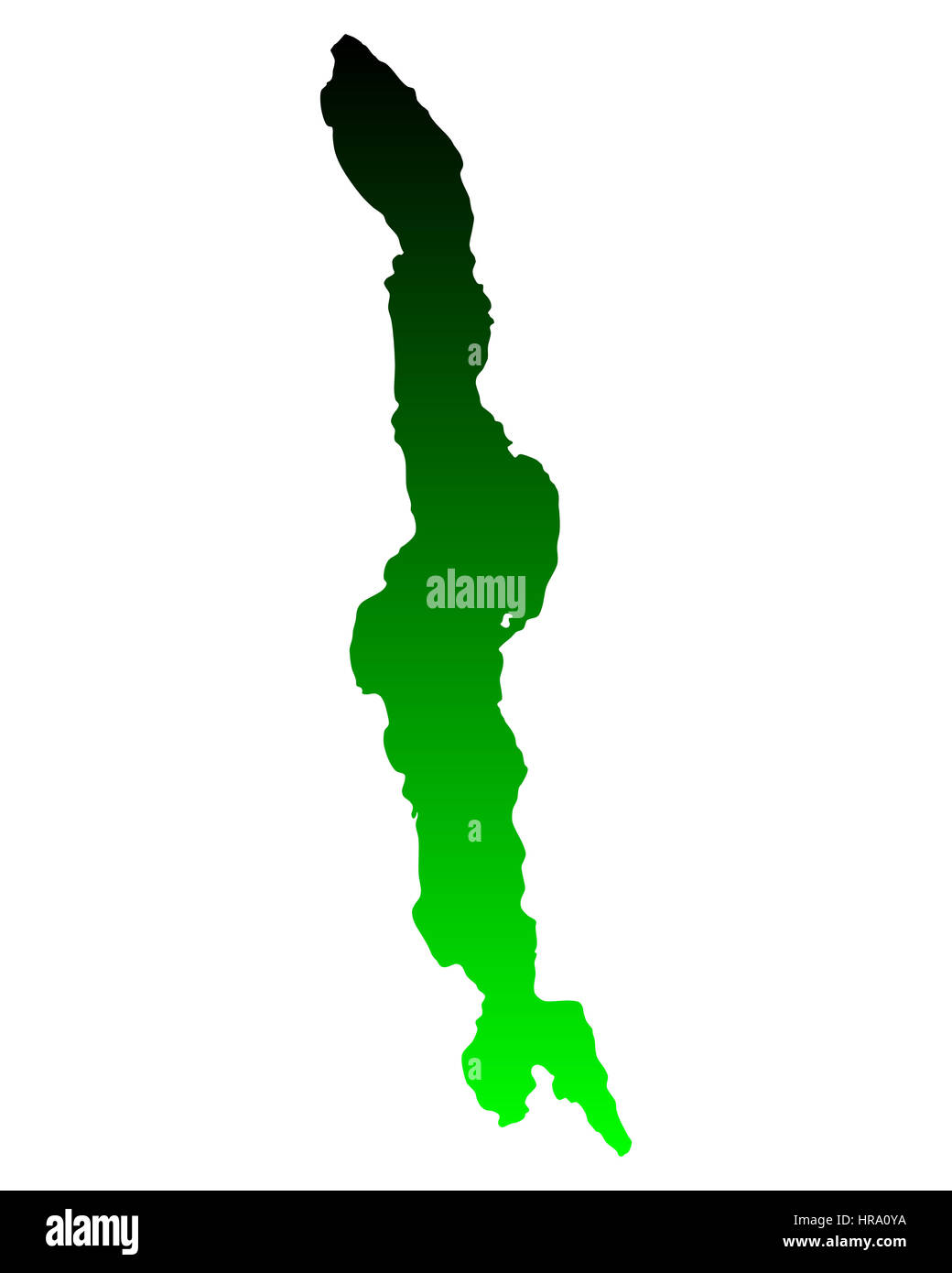 Map of Lake Malawi Stock Photo - Alamy