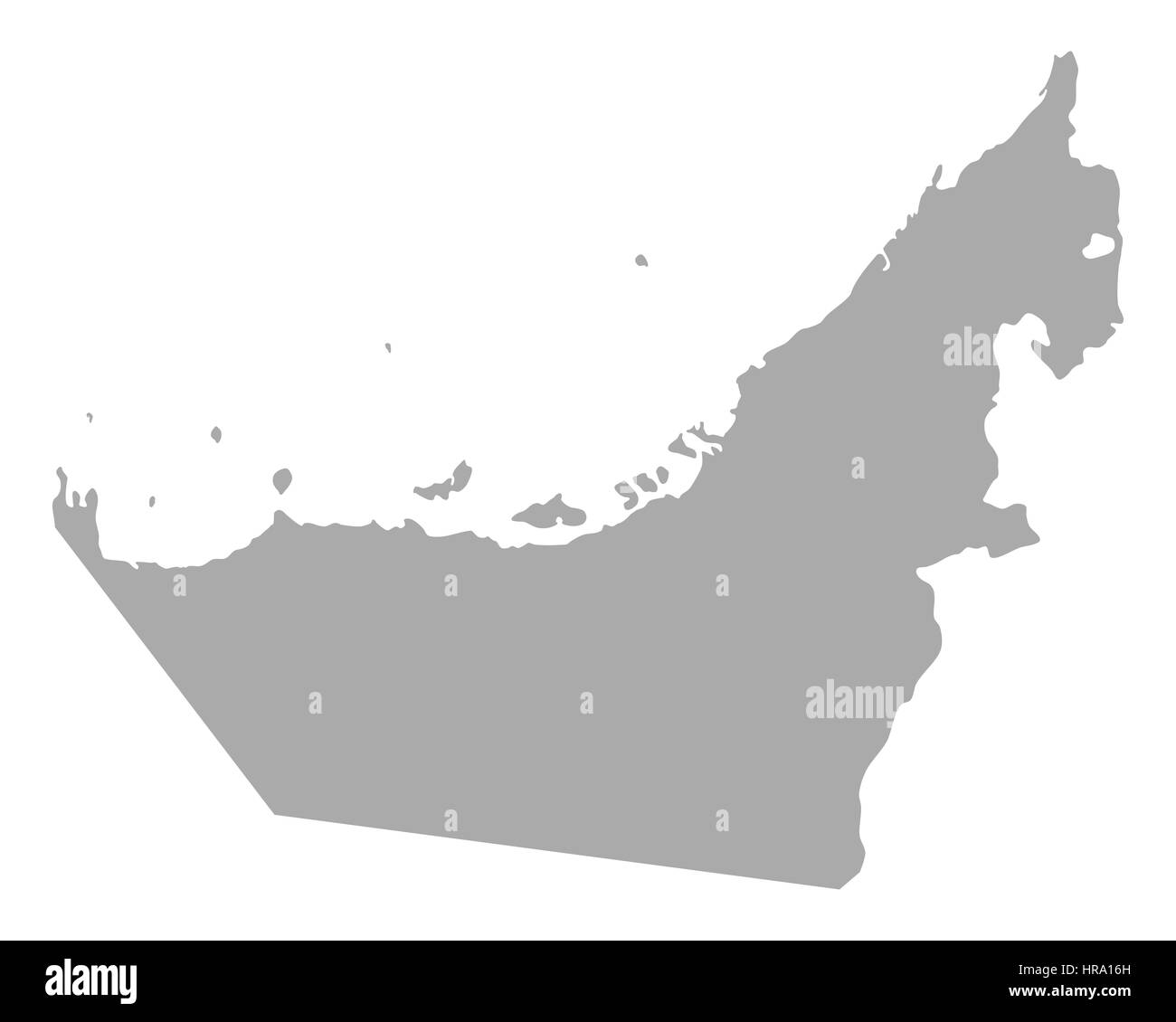 Uae map Black and White Stock Photos & Images Alamy